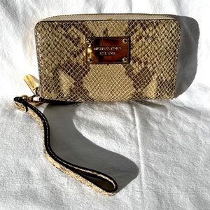Snakeskin Wallet Wristlet